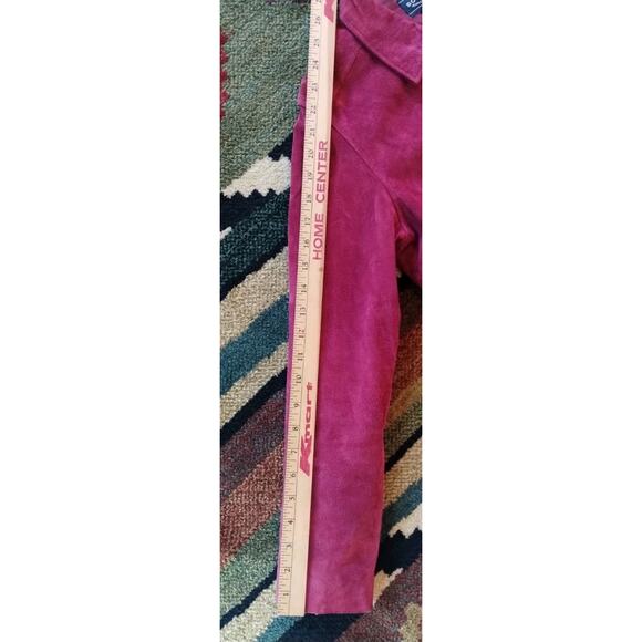 Sonoma Jean Company Women's Fitted Zip Genuine Suede Leather Jacket Small - Picture 8 of 13